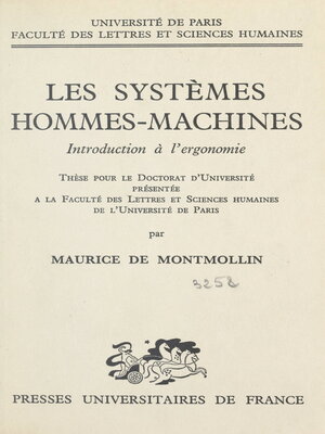 cover image of Les systèmes hommes-machines